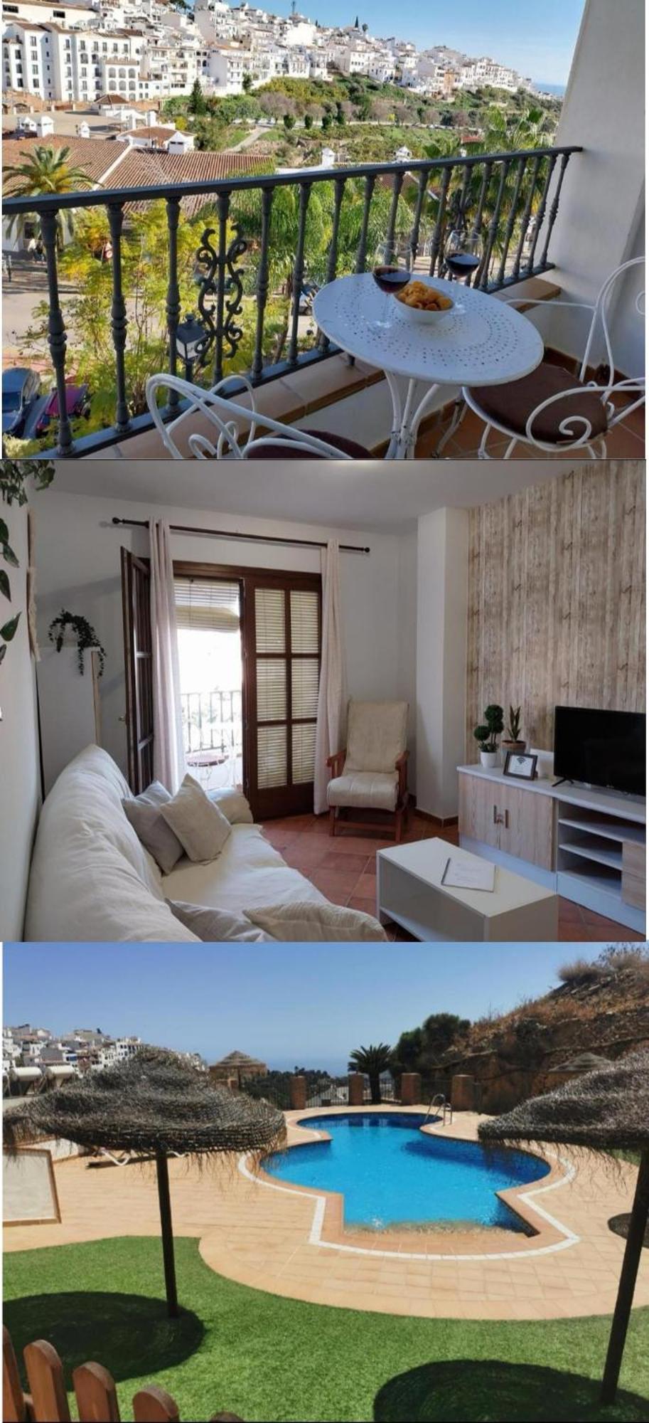 Apartamento Maria Platero Centrico Y Con Las Mejores Vistas Del Casco Antiguo La Montana Y El Mar Mediterraneo Frigiliana Zewnętrze zdjęcie
